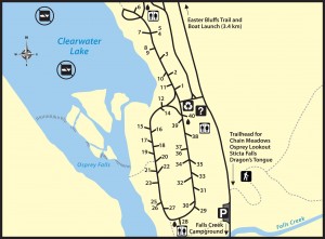 Clearwater Lake Campground Map