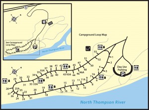 North Thompson Park Campground Map