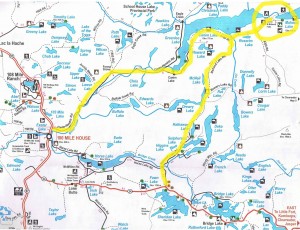 Mahood Lake Access Map