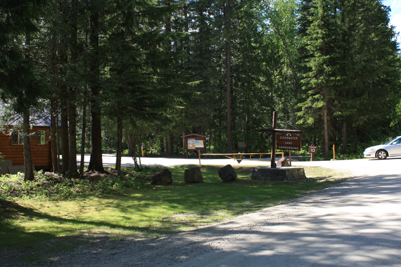 Clearwater Lake campground entrance