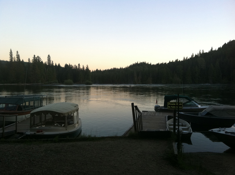 Clearwater Lake early dawn at boat tours