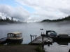 Clearwater Lake misty fisherman