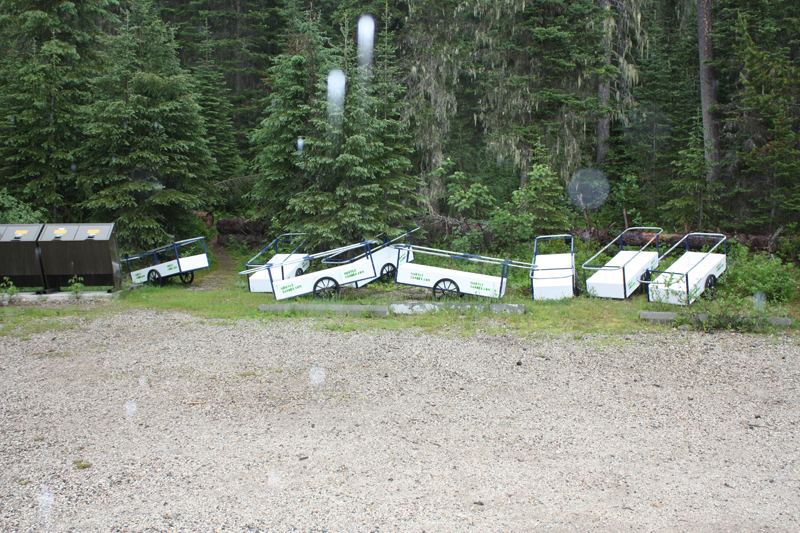 Murtle parking lot gear carts